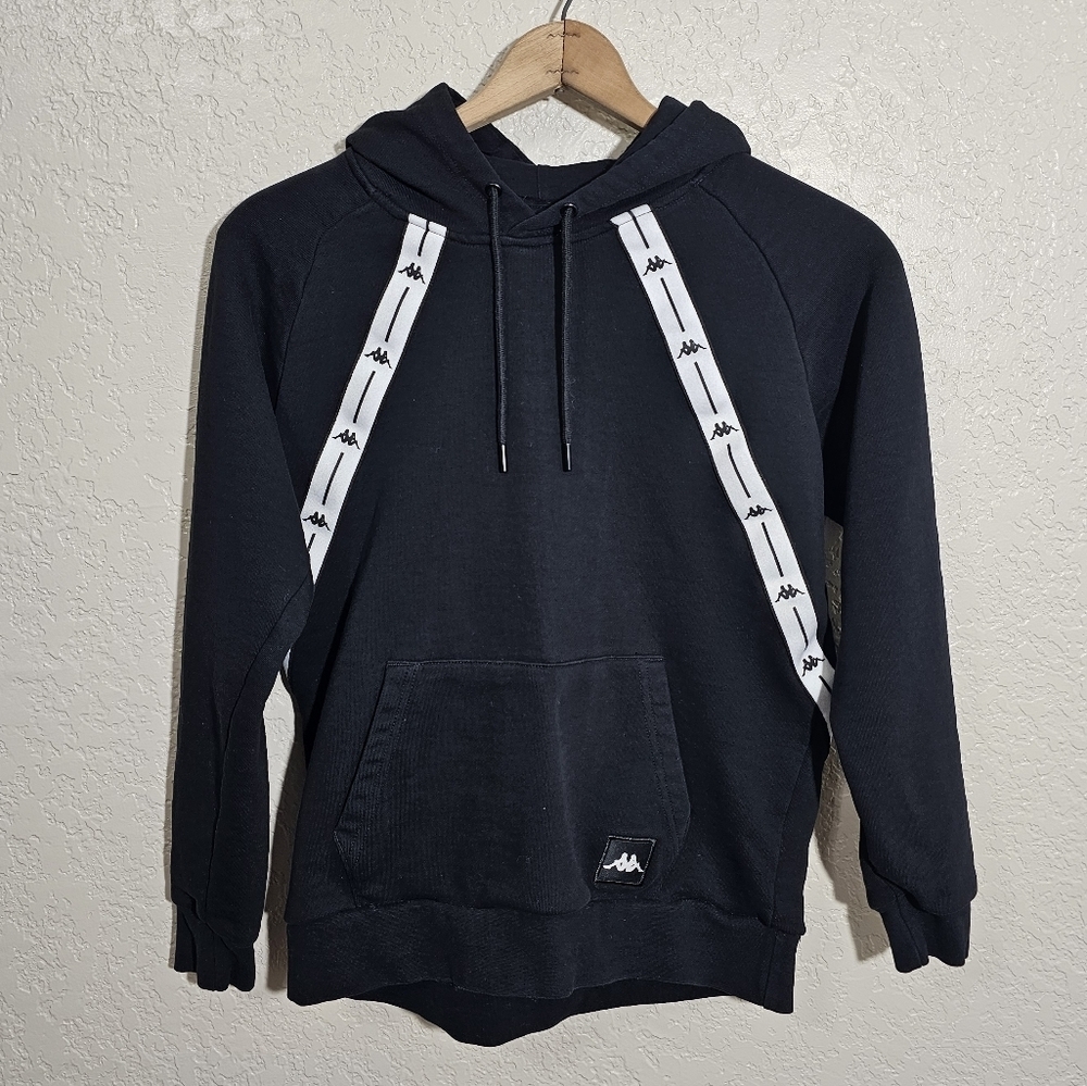 NWOT Kappa Black/White Cotton Blend Hoodie